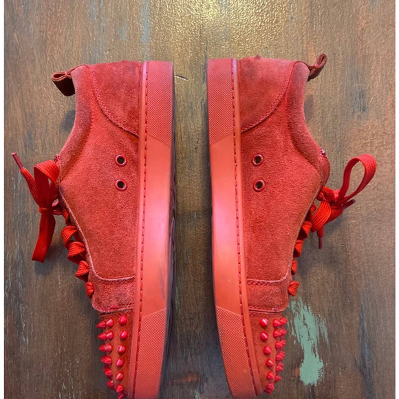 Authentic Louboutin Men's Spike Sneakers Sz 42 - Picture 6 of 11